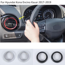 Передняя крышка для вентиляционного отверстия автомобильного кондиционера, рамка для обшивки лампы, 2 шт. для Hyundai Kona Encino Kauai 2017 2018 2019 2020 2024 - купить недорого