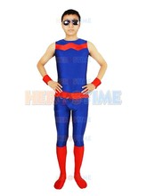 halloween costume Wonder Man Superhero Costume Spandex zentai suit red and blue wonder man costume 2024 - buy cheap