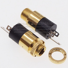 5pcs/lot Gold Plated 3.5MM headphone jack PJ-0392 Audio Video Socket vertical two-channel 2024 - buy cheap