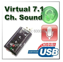 Micrófono/altavoz USB de 7,1 canales, adaptador de tarjeta de sonido 3D, 50 unids/lote 2024 - compra barato