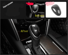 Lapetus Gear Shift Knob Head Glove Hand Cover Trim ABS Accessories Interior Fit For Cadillac XTS 2015 - 2019 Carbon Fiber Look 2024 - buy cheap