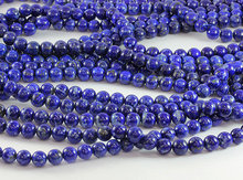 100% Natural Lapis Lazuli Gem Stone 4 6 8 10mm Round Gem stone loose beads For jewelry making 1string 2024 - buy cheap