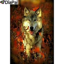 DIAPAI Diamond Painting 5D DIY 100% Full Square/Round Drill "Animal Wolf scenery"Diamond Embroidery Cross Stitch 3D Decor A23093 2024 - buy cheap