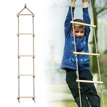 Kids Climbing Rope Ladder Swing Indoor And Outdoor 5 Rungs Climb Hang Ladder For Kids Garden Game Outdoor Sports Toys 2024 - buy cheap