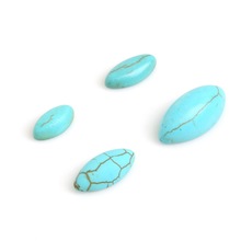 5*10/6*12/7*14/9*17mm Blue Half Oval Horse Eye Flat Back Stone Dome Cabochons Beads For Jewelry Making DIY Jewelry Findings 2024 - buy cheap