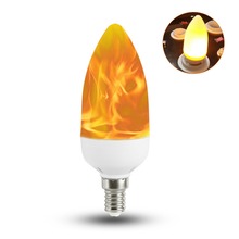 Creative 2 Modes 85-265V LED Flame Lights E27 Flame Effect Fire Light Candle Bulb 3W Flickering Emulation Decor Lamp 2024 - buy cheap