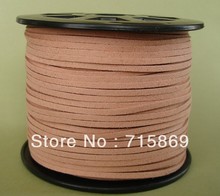 Free Shipping 3MM*1.5MM 100 YARD  Natural Wood  Faux Suede Cord  Flat Leather Cord  For DIY Necklace and Bracelets 2024 - buy cheap