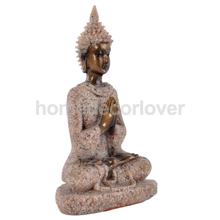 Домик песчаник статуя Будды для медитации мраморная скульптура ручной работы Декор #3 2024 - купить недорого