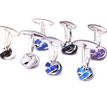 C-MAN Jewelry shirt cufflinks for mens Brand blue knot cuff buttons cuff links High Quality abotoaduras Free Shipping 2024 - buy cheap