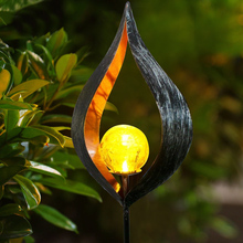 LED Solar Flame Light Metal Decorative Stake Lights Flickering Lamp Outdoor Waterproof For Yard Garden Landscape Path Lighting 2024 - buy cheap
