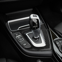 Реальные углеродного волокна переключения передач Панель интерьера отделка наклейки для BMW F20 F21 2024 - купить недорого