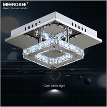 Square LED Crystal Light Chandelier Lighting for Aisle Porch Hallway Stairs wth LED Light Bulb 12 Watt 100% Guarantee 2024 - buy cheap