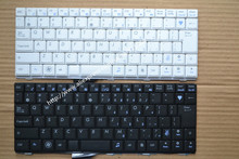Teclado para computador portátil, novo teclado para asus epc 1005 1005hd 1005ha 1001 1008, em inglês, branco/preto, com entrada grande 2024 - compre barato
