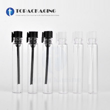 500PCS/LOT-2ML Glass Bottle With Lid,Empty Makeup bottling,Sample Cosmetic Container,Test Vial,Transparent Glass Perfume Tube 2024 - buy cheap