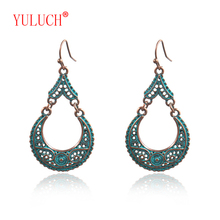 YULUCH 2018 Vintage National Pendant Earrings Creative Zinc Alloy Moon Water Drops African Woman Pendant Jewelry Party Gifts 2024 - buy cheap