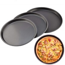 Forma de cozimento de pedra de pizza, molde redondo para pizza, bandeja e prato antiaderente, ferramenta de cozimento 2024 - compre barato