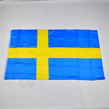 Шведский флаг 90*150 см, 3x5 футов, национальный флаг для встречи, парада, вечеринки, украшения 2024 - купить недорого