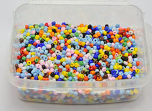 5000 cristal de cristal opaco, 2mm (10/0), colores mezclados + caja de almacenamiento 2024 - compra barato