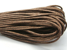 30 Meters Brown Waxed Cotton Beading Cord Thread Line 2mm Jewelry String 2024 - buy cheap
