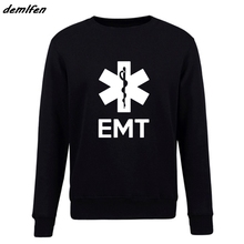 Sudadera con capucha EMT EMS para hombre, jersey de cuello redondo con estampado paramédico de emergencia y servicios médicos, estilo Hip Hop, ropa de calle 2024 - compra barato