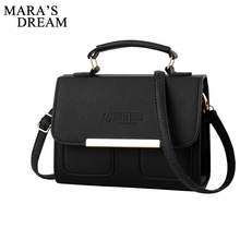 Mara's Dream Fashion Women Flap Messenger Bag PU Leather Women's Flap Bag New Solid Candy Color Female Shoulder Crossbody Bags 2024 - buy cheap
