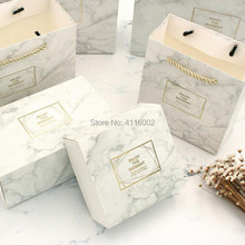100 шт маленькая коробка мраморного цвета винтажная Свадебная коробка конфет Подарочная сумка крафт-бумага подарочная коробка коробки шоколада Печенье сумка 2024 - купить недорого