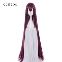 Ccutoo 110 см темно-красная судьба/большой заказ Длинные прямые синтетические волосы для косплея парик Термостойкое волокно 2024 - купить недорого