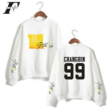 Stray Kids oversized hoodies sweatshirts Women/Men StrayKids Kpop 2019 Wood Clothes Turtlenecks High collar streetwear 2024 - buy cheap