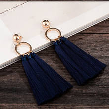 HOT SALE! Silk Tassel Earrings Long Drop Earrings for Women Wedding Party Jewelry Earring Accessories 2024 - buy cheap