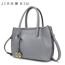 JIANXIU-Bolso de mano de piel auténtica para mujer, Bolsa femenina de lujo, bolso de hombro de diseñador, bolso grande, novedad de 2019 2024 - compra barato