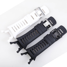 Ремешок силиконовый для SUUNTO Ambit 1 2 3 2R 2S, спортивный резиновый мужской браслет для наручных часов, черный белый, 35 мм 2024 - купить недорого