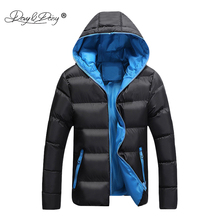 DAVYDAISY 2019 New Arrival Man Parkas Winter Men Jackets Hooded Warm Thin Coat Brand Fashion Autumn Male Jacket S-4XL JK082 2024 - buy cheap