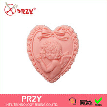 Soap Mold Cake Decoration Mold Handmade Soap Mold Modelling Silicon Wholesale Aroma Stone Moulds DIY Cute Hear/girl PRZY 001 2024 - buy cheap