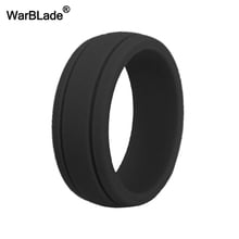 Size8-12 Hypoallergenic Crossfit Flexible Rubber Finger Rings 8mm Food Grade FDA Silicone Ring For Women Men Wedding Rings Bands 2024 - buy cheap