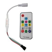 mini 3key RF 14key 21key mini little led pixel strip light controller for WS2811 SK6812 WS2812B 6803 1903 with remote controller 2024 - buy cheap