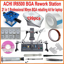 Hot sale ACHI IR6500 infrared BGA rework station IR soldering station + 90mm 199pcs laptop stencils bga reballing kit + 20 gift 2024 - buy cheap