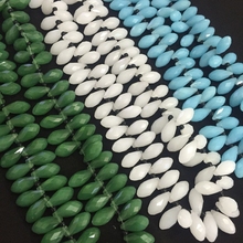 20*10MM 50Pcs Teardrop Shape Crystal Loose Bead Strand Green / White / Blue Jewelry Glass Beads Findings & Accessories 2024 - buy cheap
