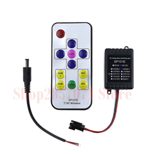 Controlador LED inalámbrico DC12V RF RGB, 11 teclas, tira de módulo de píxeles led Digital WS2811, SP101E 2024 - compra barato