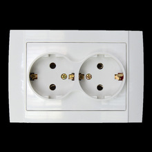 118mm type European German standard double wall power outlet CE certified ABS material socket EU-8012 2024 - buy cheap
