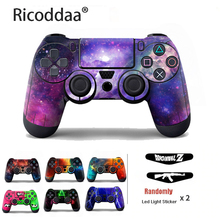 Vinyl Decal Skin Sticker For Sony Playstation 4 Controller Protector Skin Cover For PS4 Light Bar Led Sticker Controle Accessory 2024 - buy cheap