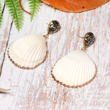 MOON GIRL Fashion Geometric Natural Shell Dangle Earring for Women Statement Boho Vintage Party Aretes Femme Dropshipping 2024 - buy cheap