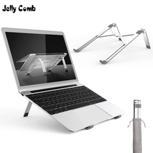 Портативная Складная подставка Jelly Comb для ноутбука, ультратонкая Алюминиевая Подставка для ноутбука до 15,6 дюймов 2024 - купить недорого