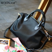 Водонепроницаемая нейлоновая сумка WOONAM WB837, большая Повседневная сумка из натуральной кожи 2024 - купить недорого