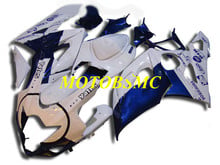 Kit de carenagem com molde de injeção para gsxr1000, k5, 05, 06, gsxr 1000, 2005, 2006, abs, branco, azul, conjunto + presentes, se13 2024 - compre barato