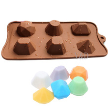 NEWEST 2 PCS Diamond Jewel Shape Silicone Chocolate Fodant Cake Mold Candy Jelly Ice Mould Moulds 2024 - buy cheap