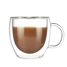 Mini Bodum Double Wall Glass Design Espresso Mug Anti Scald Handgrip Nespresso Tea Latte Coffee Cup Tasse Chat Swig Taza Gato 2024 - buy cheap