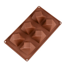 Bandeja de hielo de diamantes con gemas 3D, molde para Fondant, molde para pastel de Chocolate, H673 2024 - compra barato