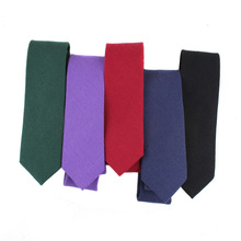 Corbatas ajustadas informales para hombre, corbata de lino de Color caramelo para fiesta, boda, nueva moda 2024 - compra barato