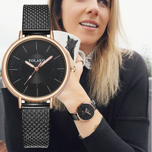 Yolako pulseira de couro de quartzo casual feminino nova pulseira relógio de pulso analógico marca de luxo casual senhoras relógios femininos a40 2024 - compre barato