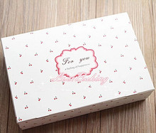 Free shipping wholesale dessert biscuit cookie candy box cherry decoration cake boxes bakery food packing paper box gift favor 2024 - buy cheap